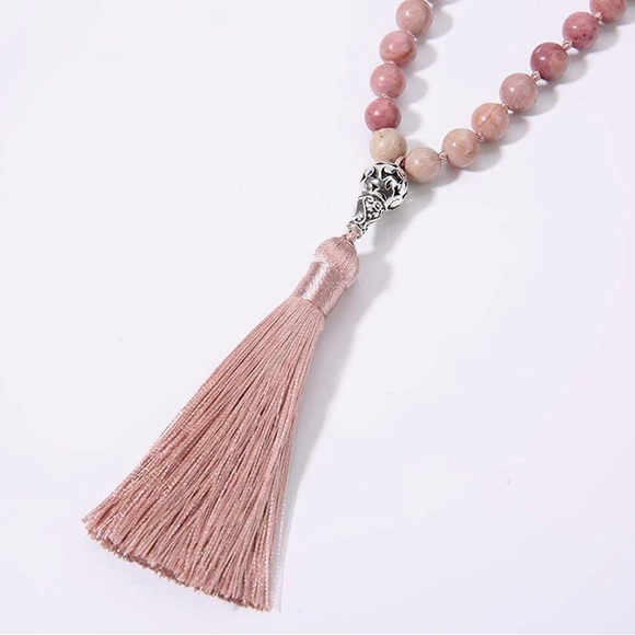 Natural Rhodonite Necklace - Picture 4 of 5